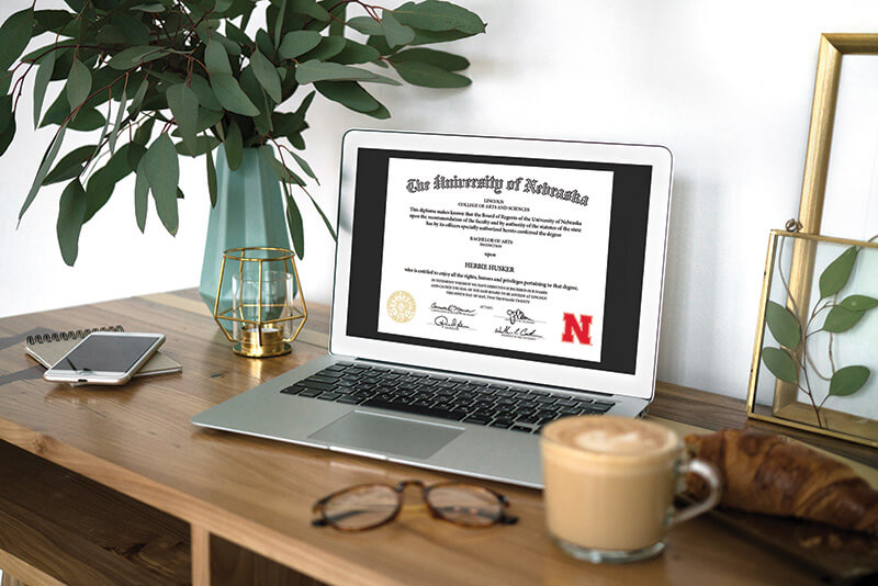Digital diploma example