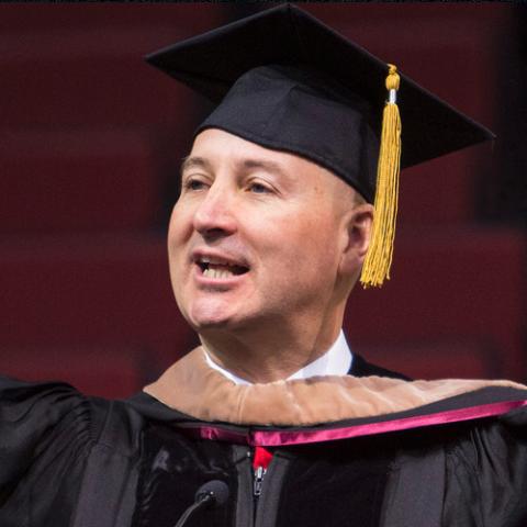 Governor Pete Ricketts speaks at UNL Commencement